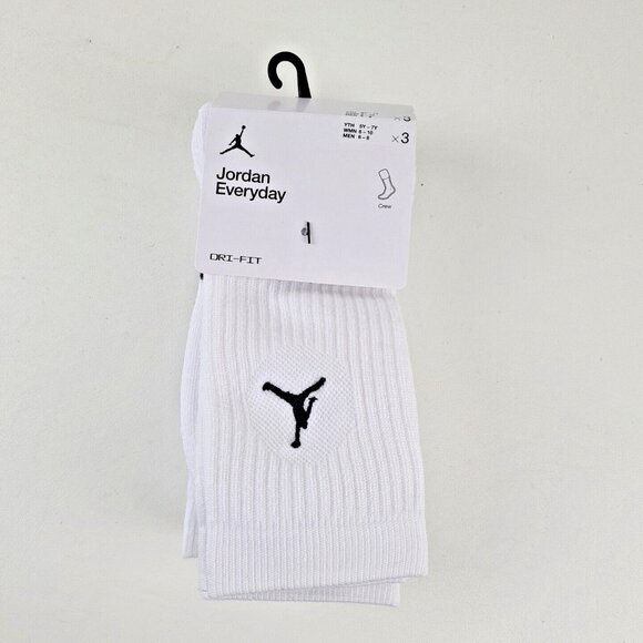 Nike Other - Jordan Everyday Crew 3 Pack Socks Dri-Fit White